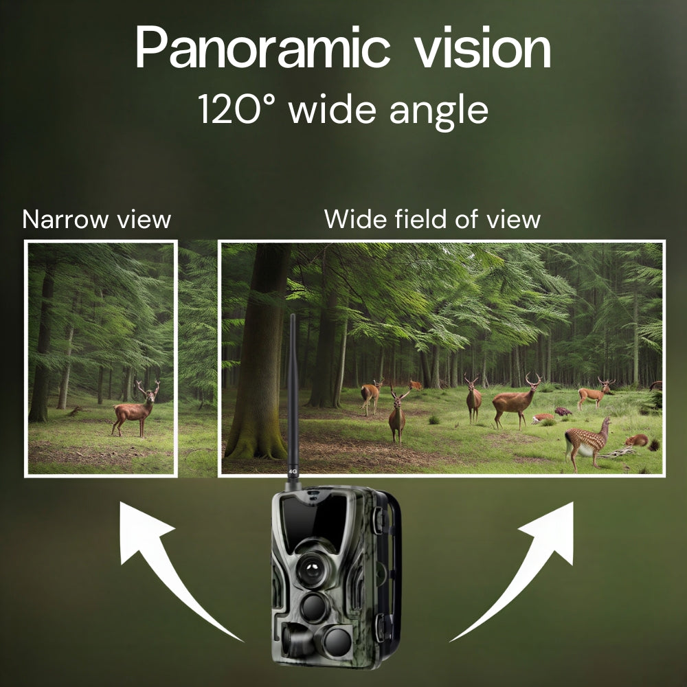 4K trail camera with 4G+ screen
