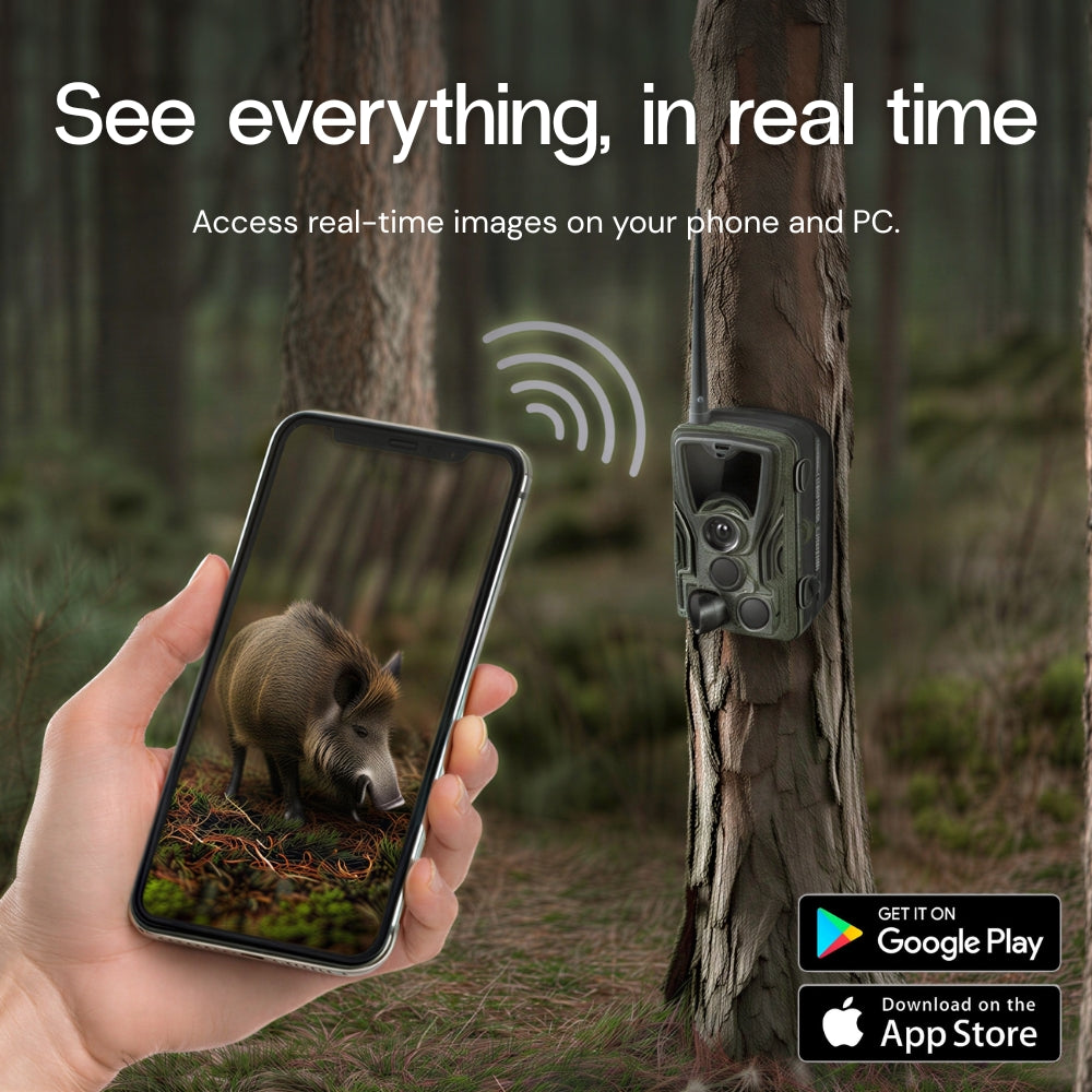 4K Trail Camera with 4G+ Screen