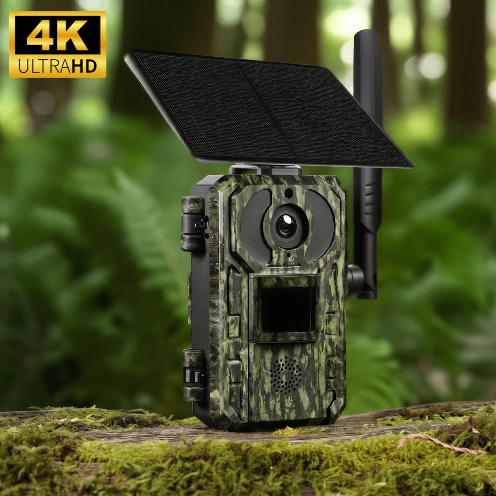 Solar-powered 4G trail camera