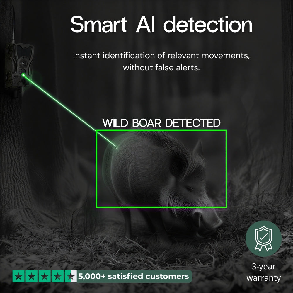 4K trail camera with 4G+ screen