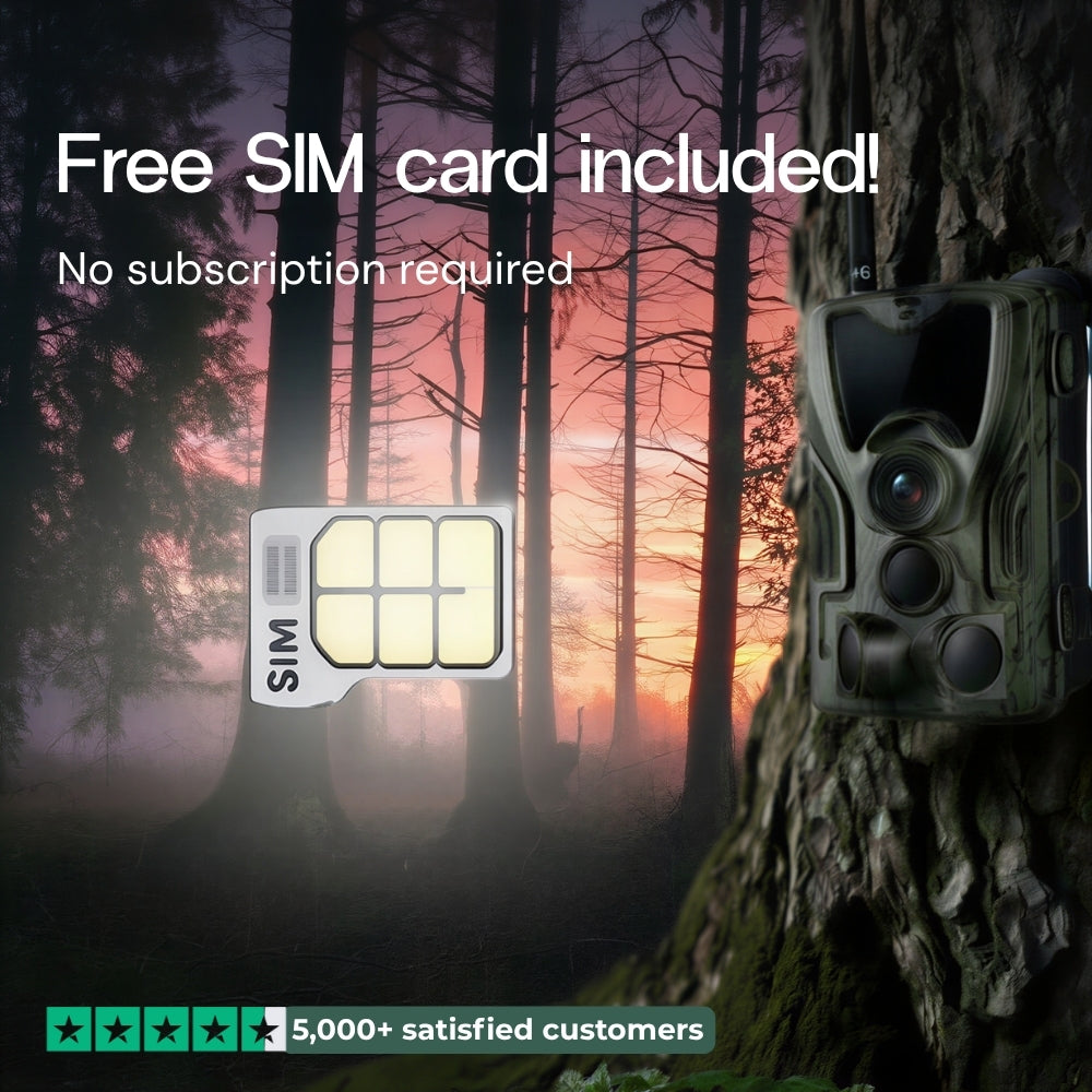 4K trail camera with 4G+ screen