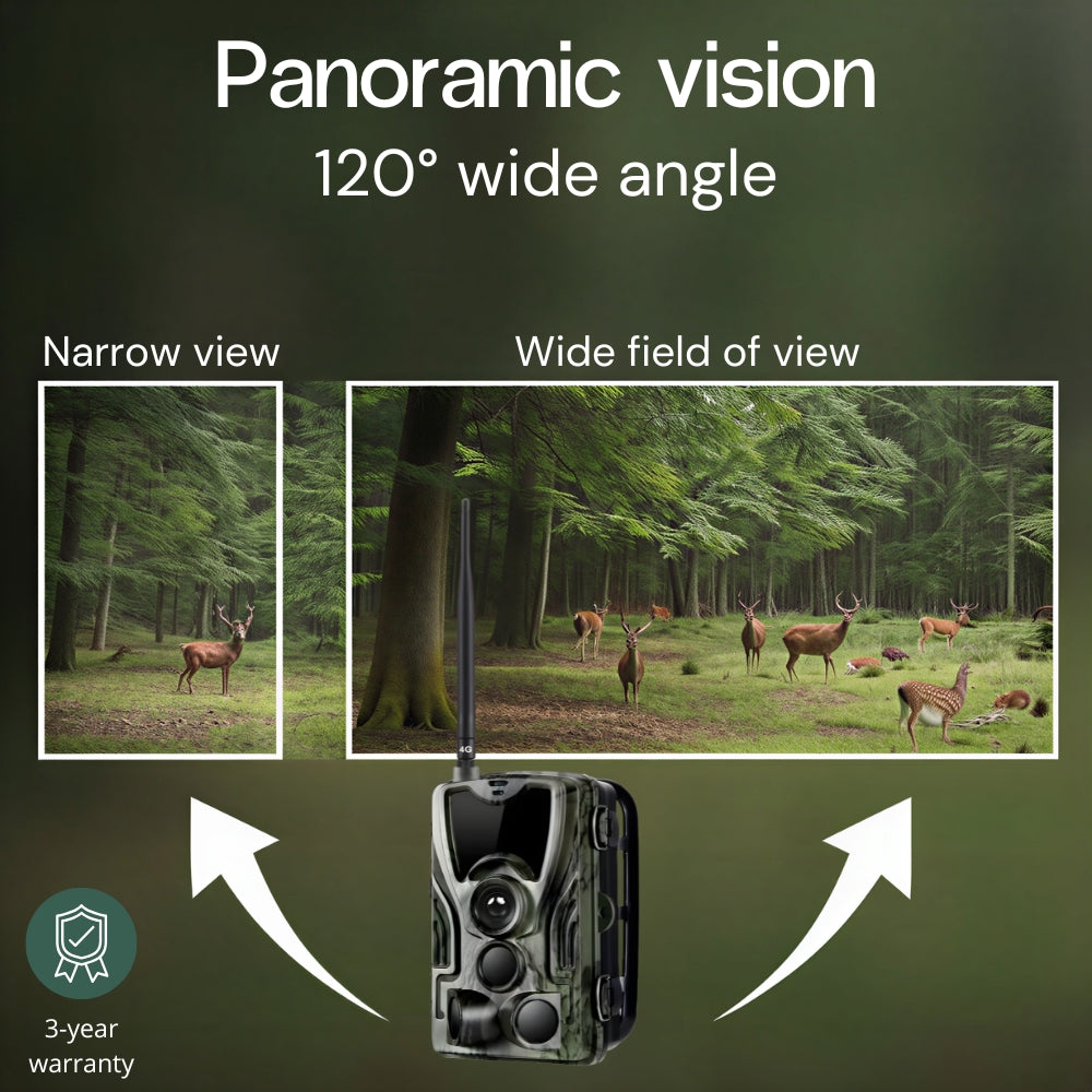 4K Trail Camera with 4G+ Screen