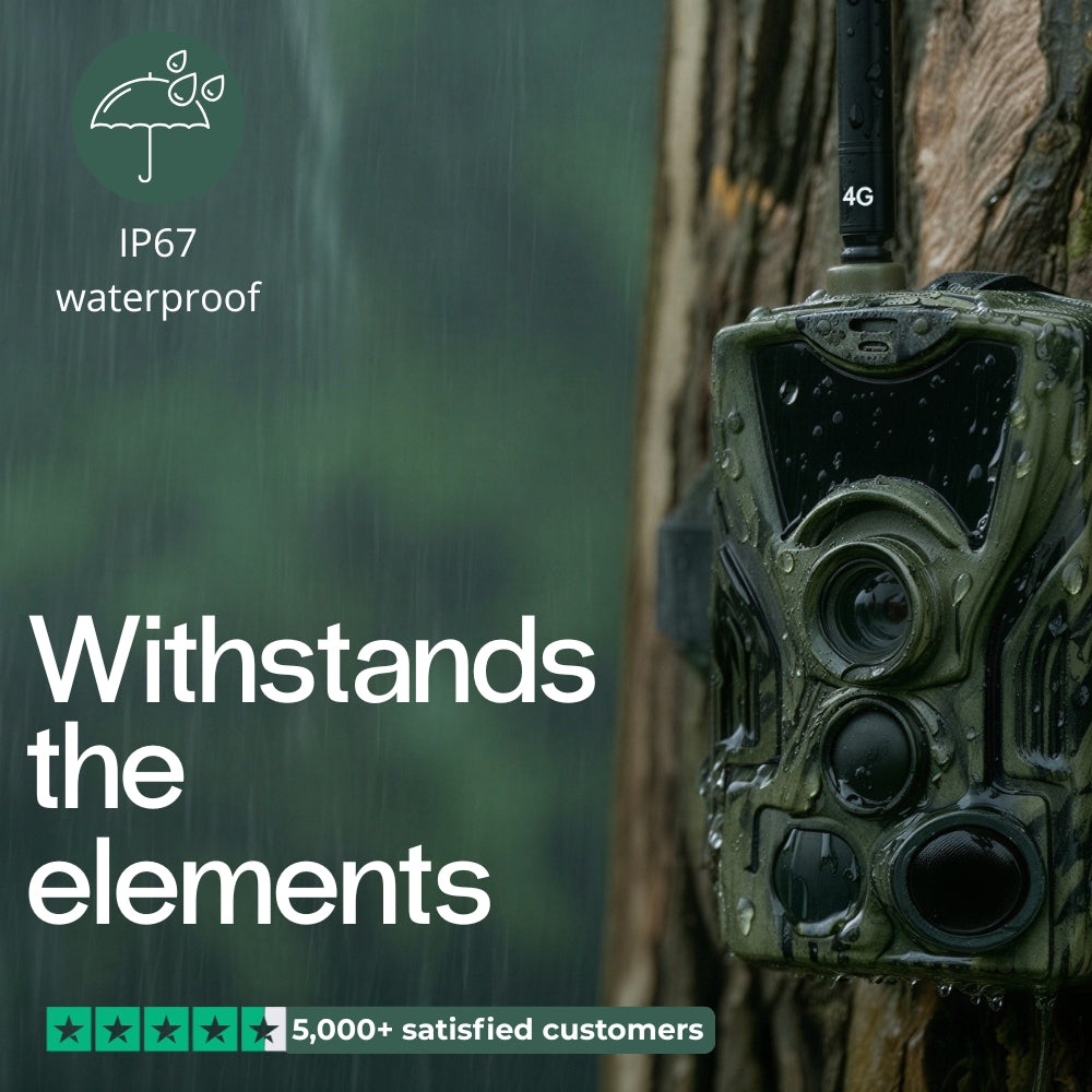 4K trail camera with 4G+ screen