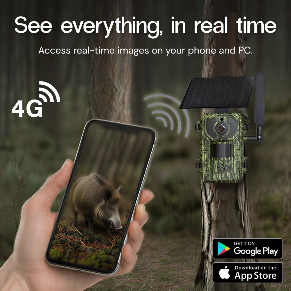 Solar-Powered 4G Trail Camera