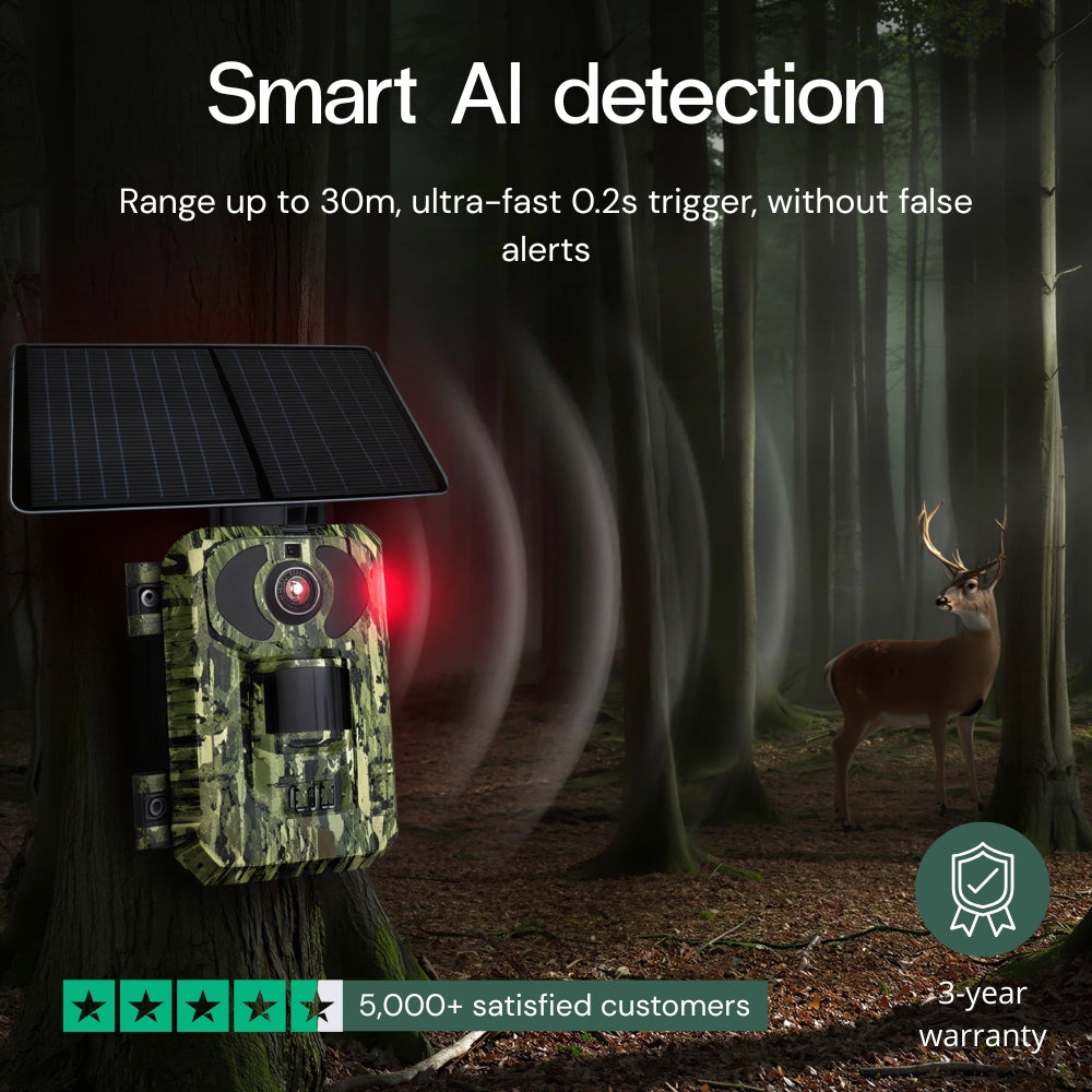 Solar-Powered 4G Trail Camera