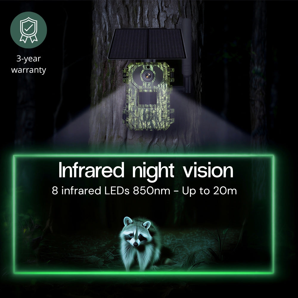 Solar-Powered 4G Trail Camera