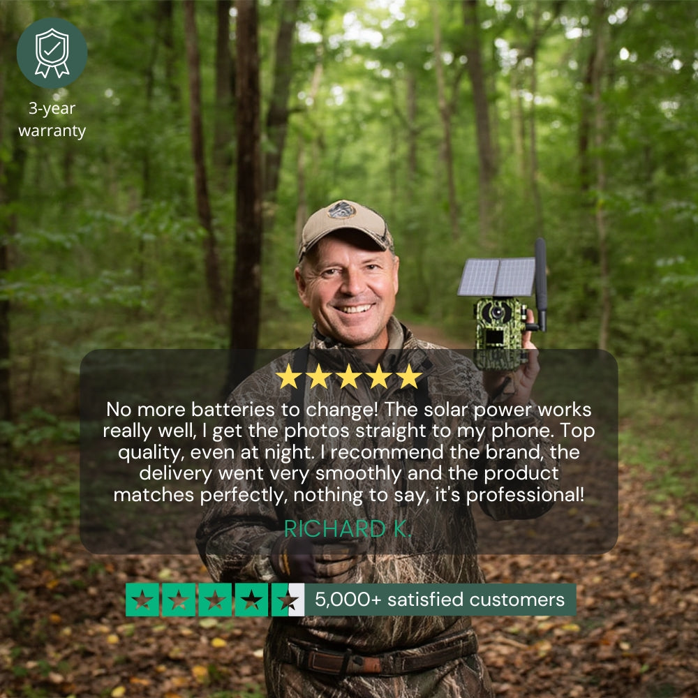 Solar-Powered 4G Trail Camera